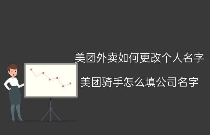 美团外卖如何更改个人名字 美团骑手怎么填公司名字？